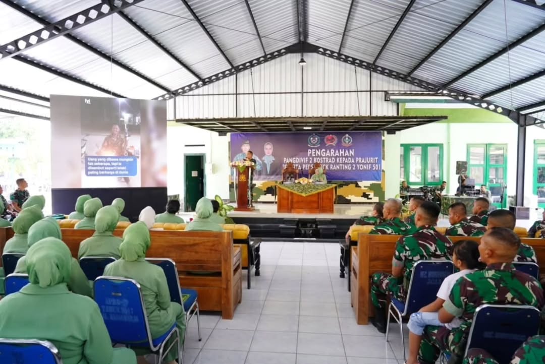 Pangdivif 2 Kostrad Ingatkan Prajurit: Kekuatan TNI Berawal dari Integritas, Profesionalisme, dan Keluarga yang Kokoh
