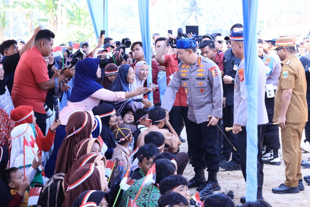 Kapolri Resmikan 895 Jembatan Merah Putih Presisi Berikan Manfaat bagi 2 Juta Masyarakat
