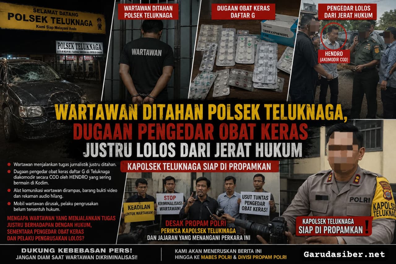 Wartawan Ditahan Polsek Teluknaga, Dugaan Pengedar Obat Keras Justru Lolos dari Jerat Hukum. Kapolsek Teluknaga Siap di Propamkan
